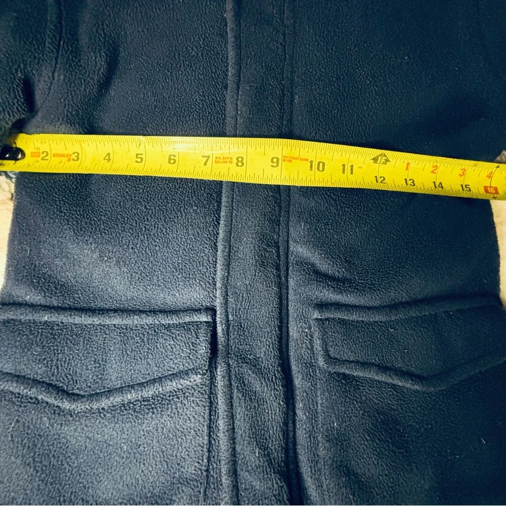 Boys Fleece Jacket Navy Blue Full Zip Hooded Warm Outerwear Winter Snow